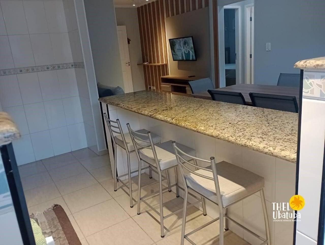 Thel Ubatuba - Apto 116/D, Costa Atlantica - Pe Na Areia Bagian luar foto